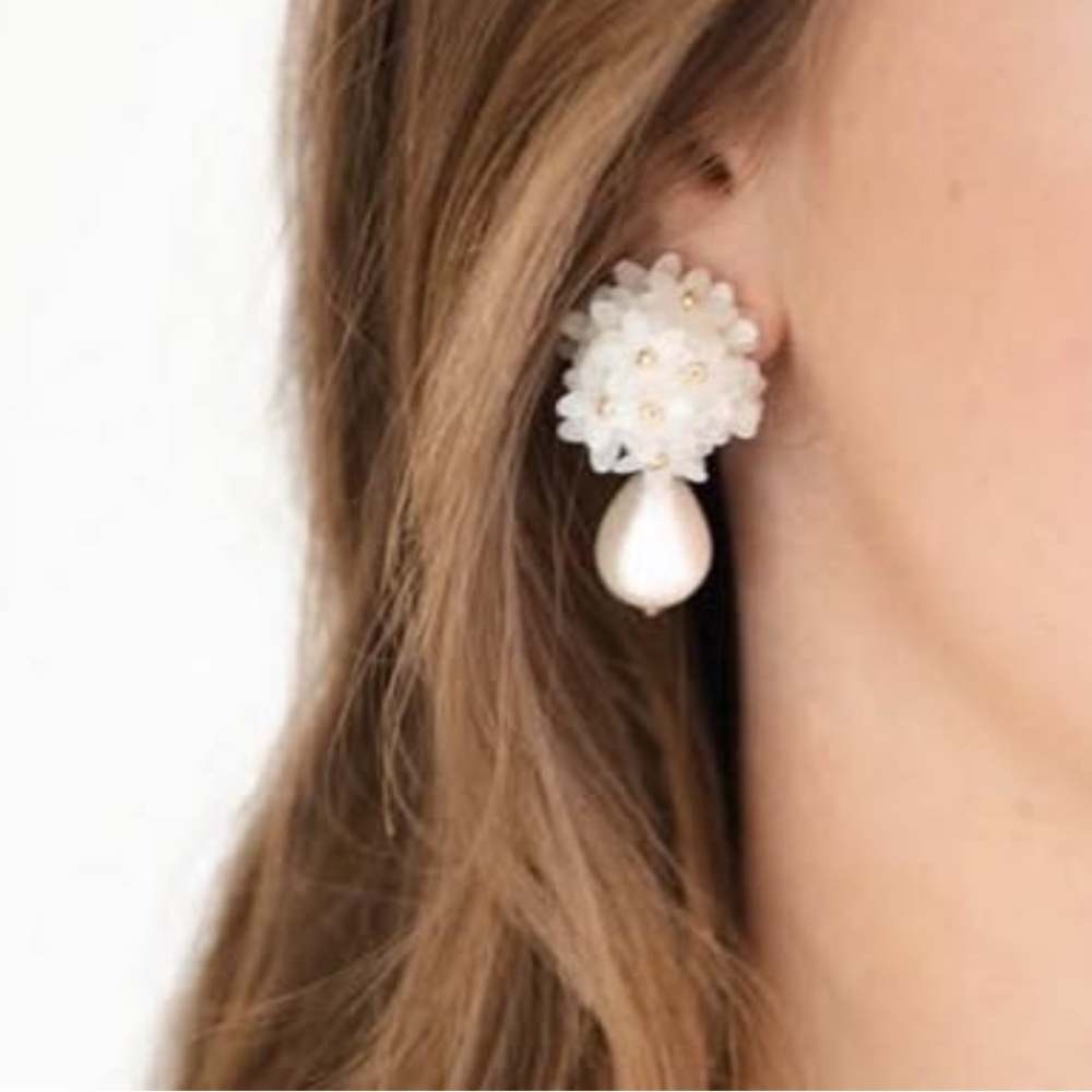 Made By Maddie Pearl Drop Earrings​ - Picture 3 of 4